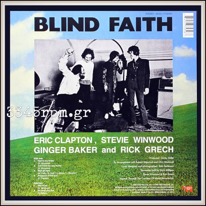 Blind Faith - Blind Faith - Vinyl LP 180gr - Image 2