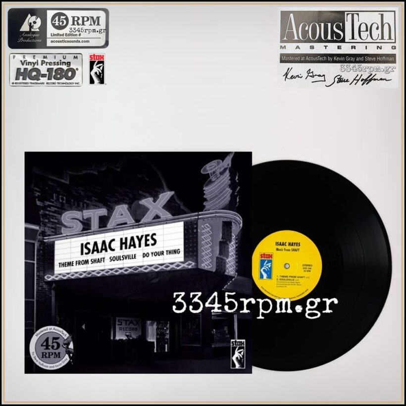 Hayes, Isaac - Hits from Shaft - Vinyl 180gr HQ RTI Limited